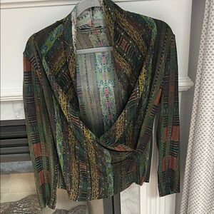 Etro Multicolor Patterned Women's Silk Blouse Size 44